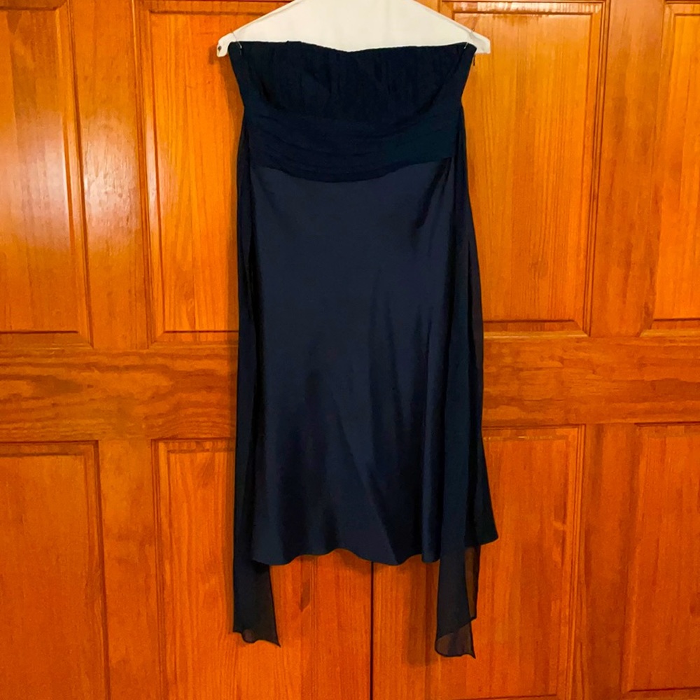 Anne Taylor Navy Cocktail Dress Size 6